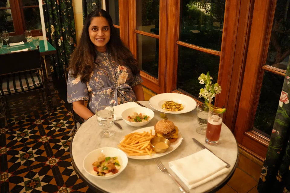 Our first dinner at the Mansion