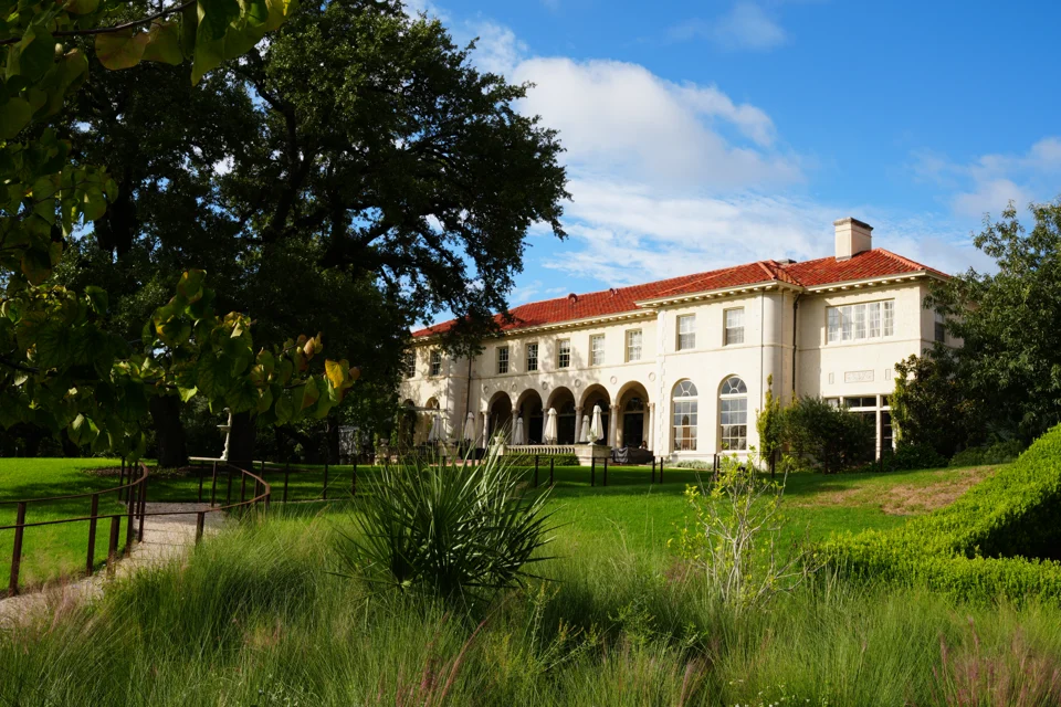 The mansion in the afternoon light