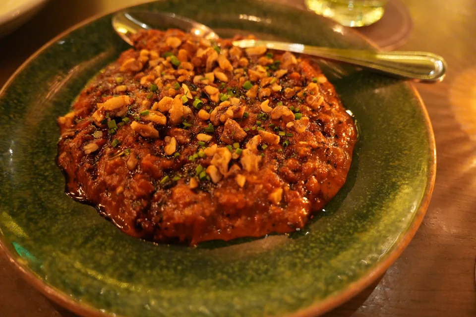 A dish from our dinner at Aba