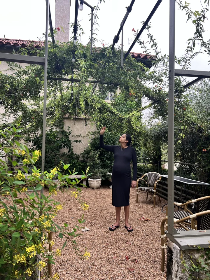 A garden mirror moment